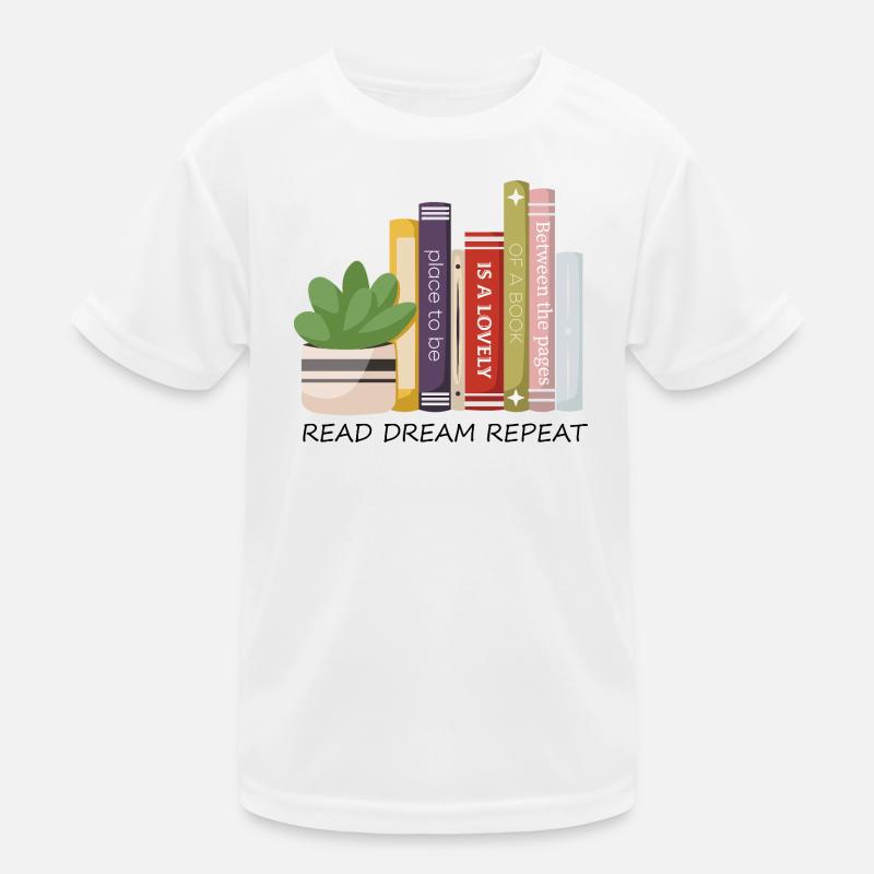 Rangée de livres colorés T-shirt sport Enfant