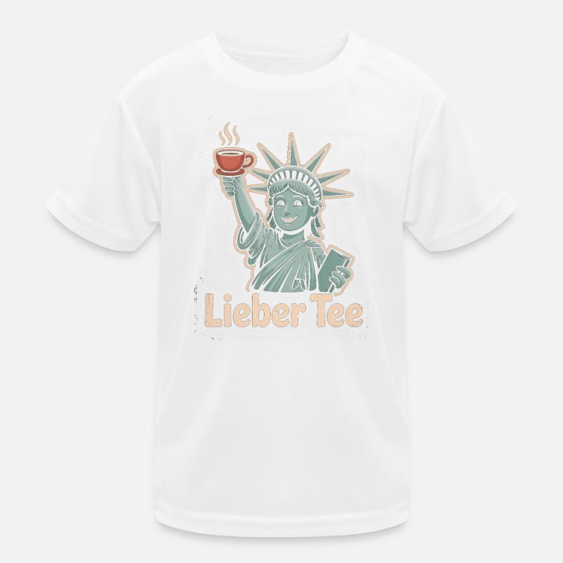 Dear Tea Liberty Design Kids Functional T-Shirt