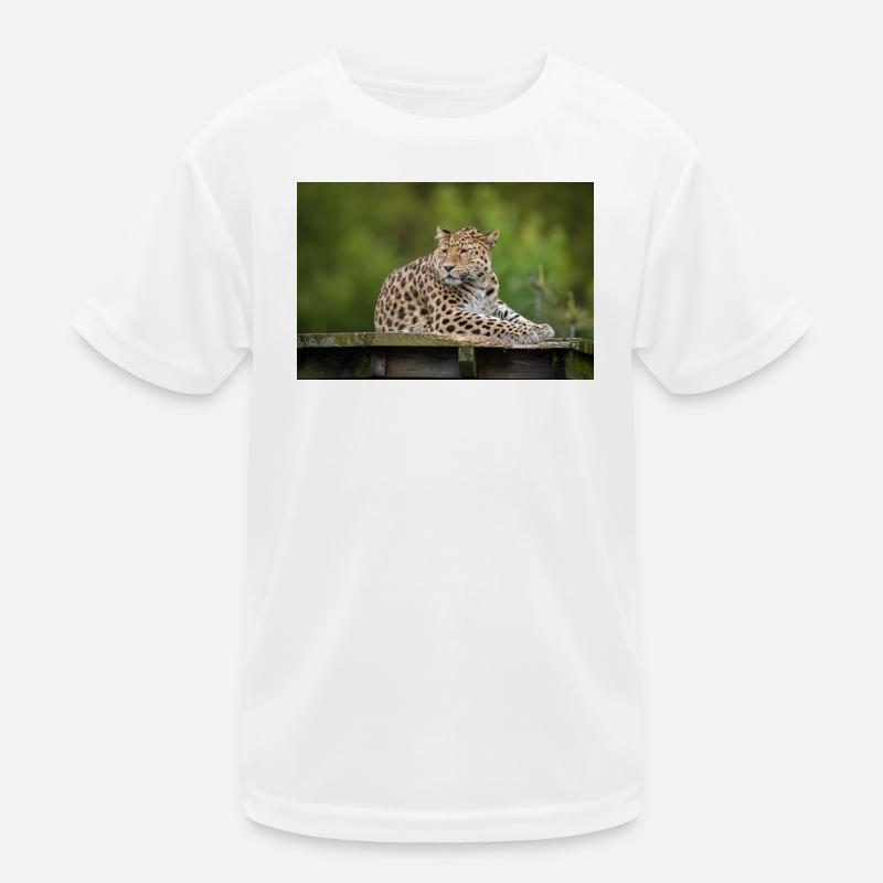 leopardo Camiseta funcional para niños