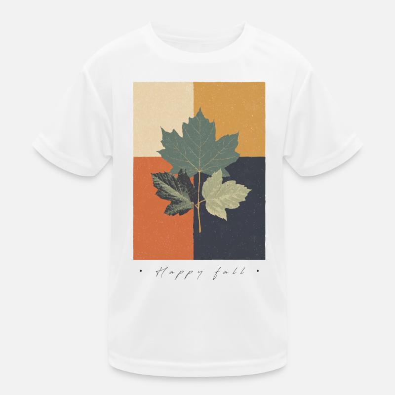 Herbst-Botanicals-Gitter Kinder Funktions-T-Shirt