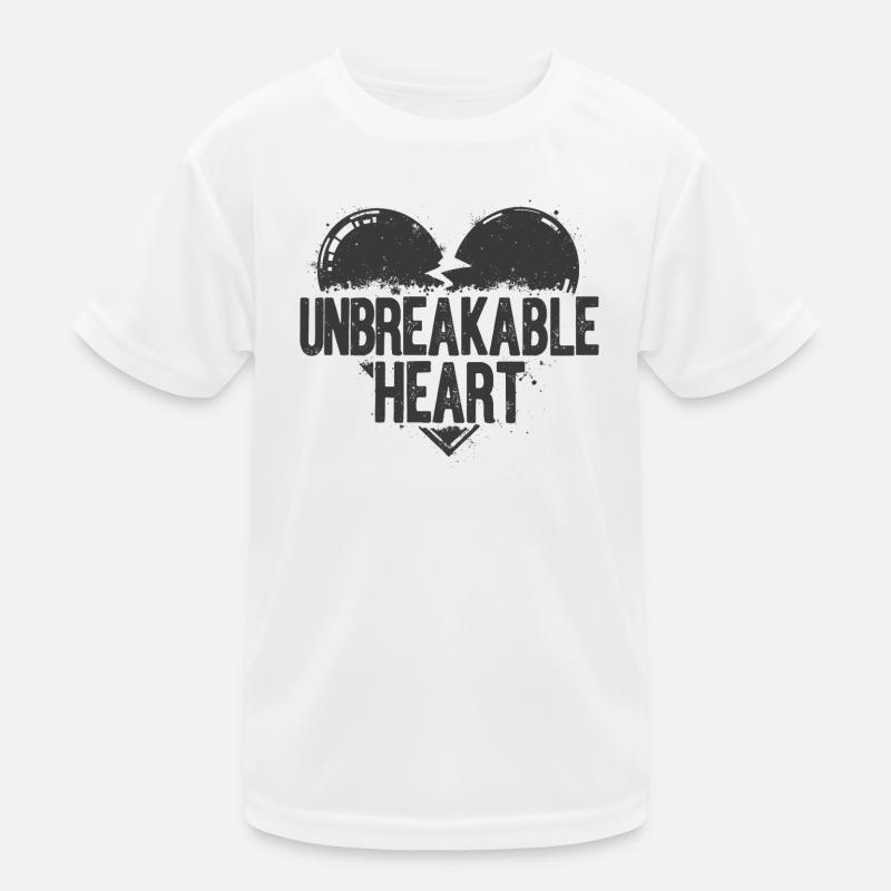 Unbreakable Heart Statement Kids Functional T-Shirt