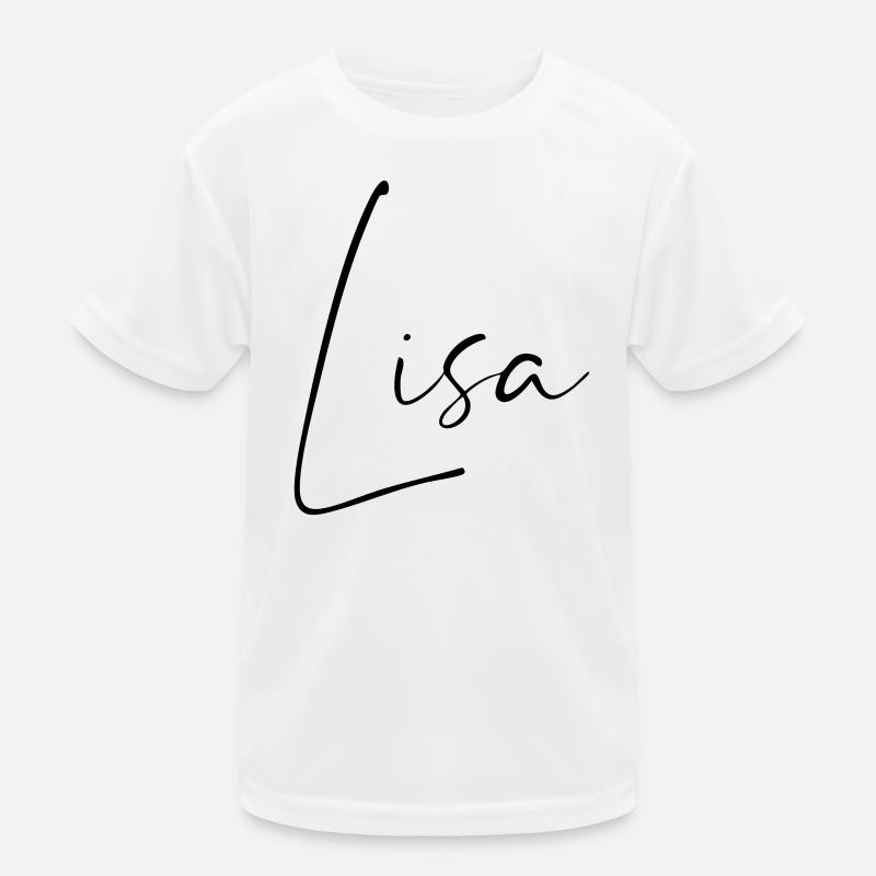 Lisa / Conception du nom de l’écriture manuscrite T-shirt sport Enfant