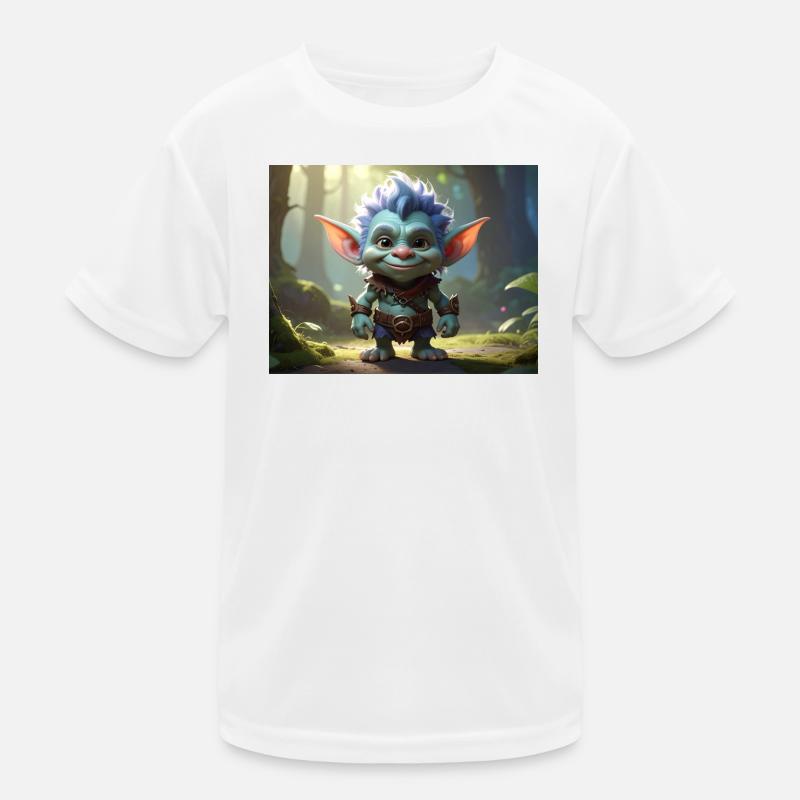 Troll de la forêt bleue dans la forêt de lune T-shirt sport Enfant