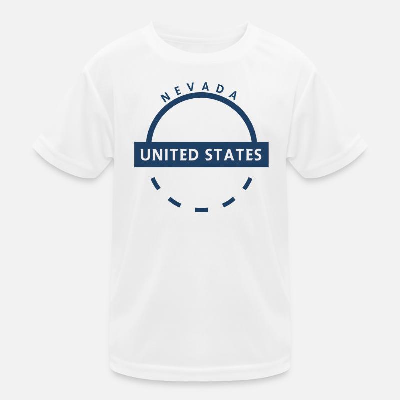 Nevada Circular State Badge Kids Functional T-Shirt