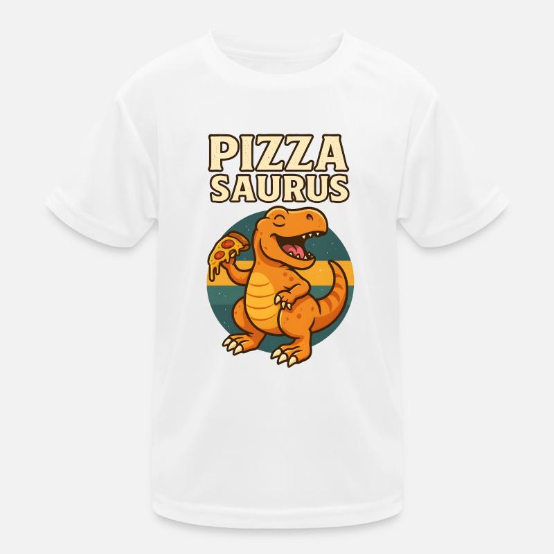 Pizza Saurus Dino mit Pizza Kinder Funktions-T-Shirt