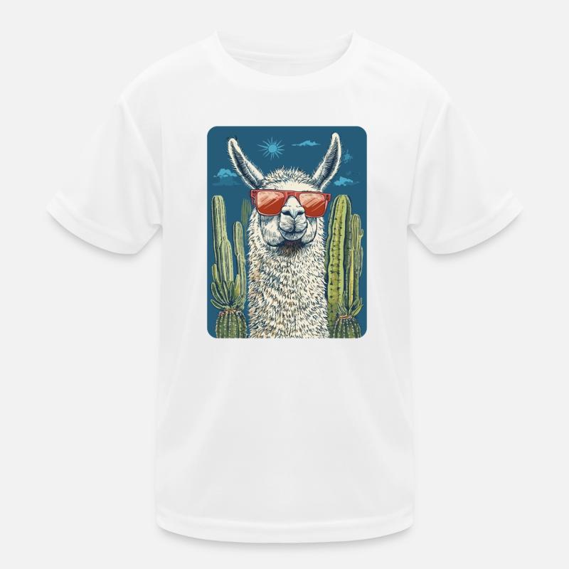 Lama Kinder Funktions-T-Shirt