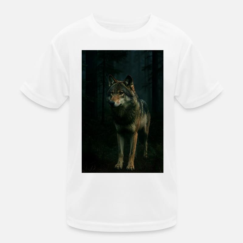 Animaux sauvages, loups T-shirt sport Enfant