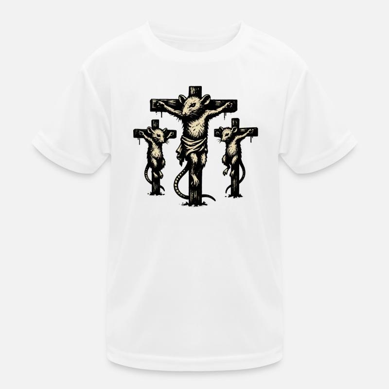 Illustration de triptyque de croix de rat T-shirt sport Enfant