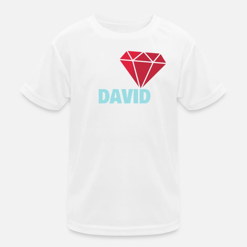 David Kinder Funktions-T-Shirt