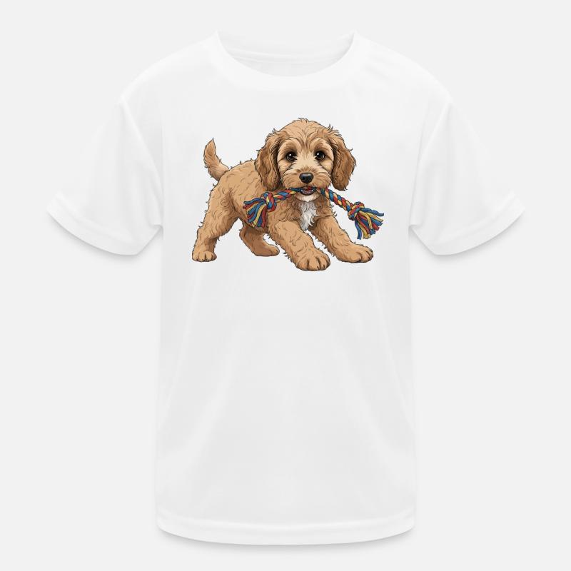 Cockapoo puppy Kids Functional T-Shirt