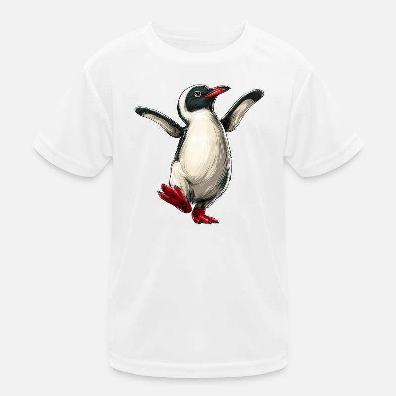 fröhlicher Pinguin :) Kinder Funktions-T-Shirt