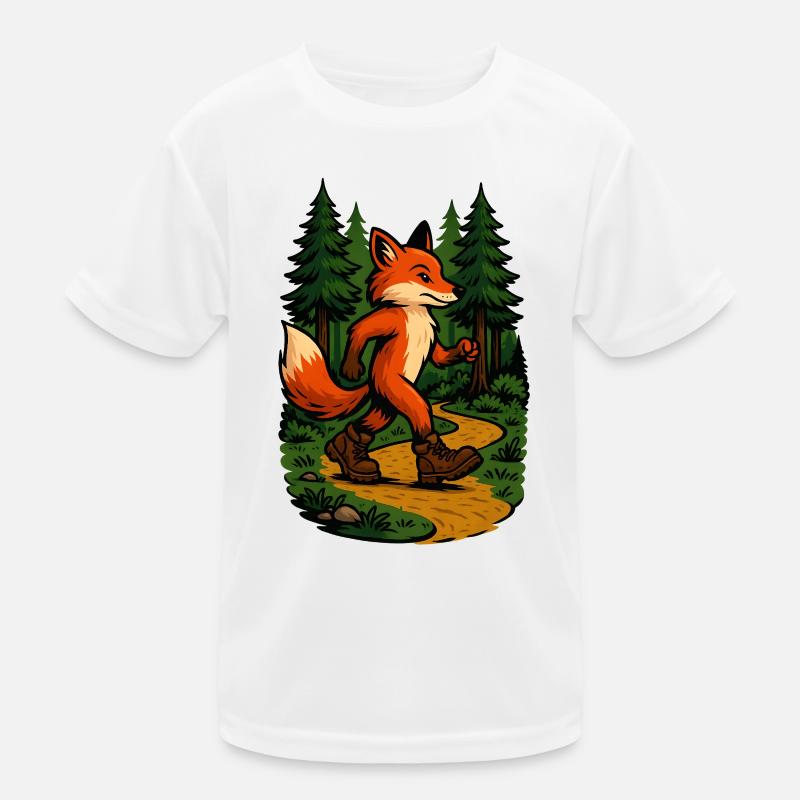 Renard errant dans la forêt T-shirt sport Enfant