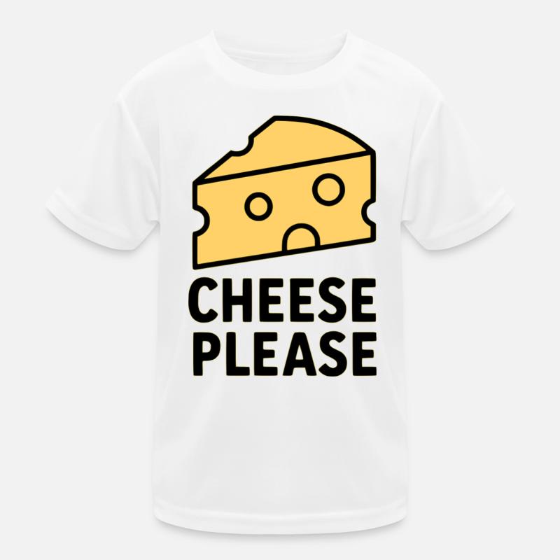 Cheese Please Kids Functional T-Shirt