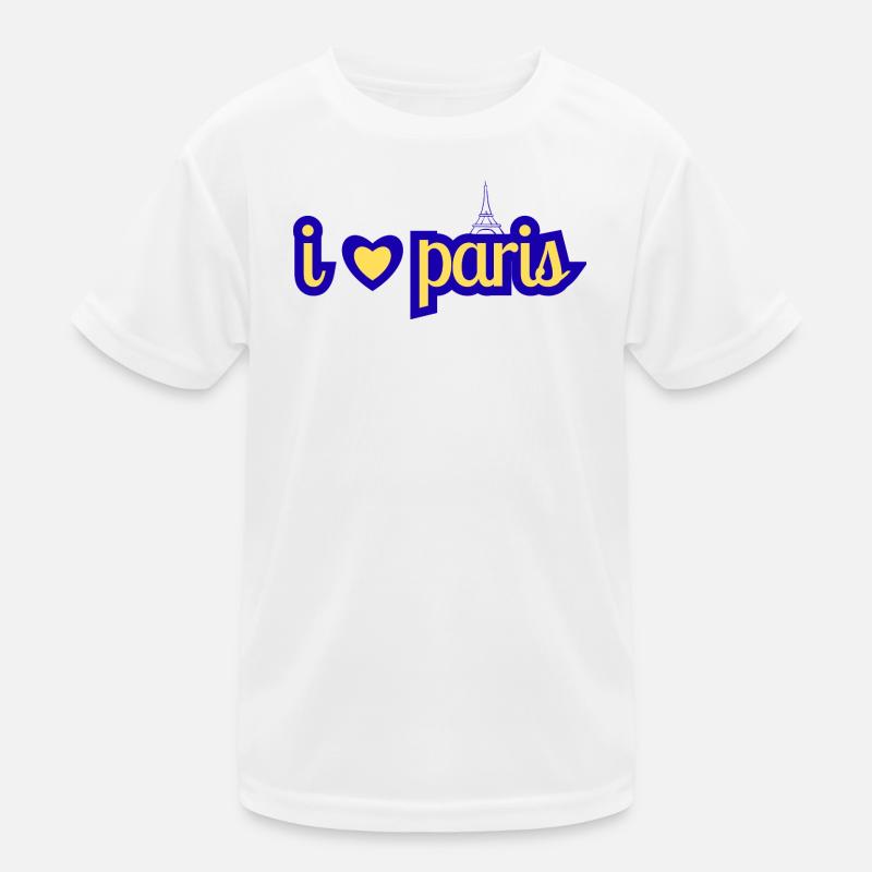 Ich liebe Paris Kinder Funktions-T-Shirt