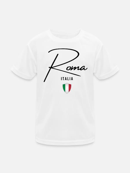 Elegant design Rome, I love Rome - Kids Functional T-Shirt - white - Front