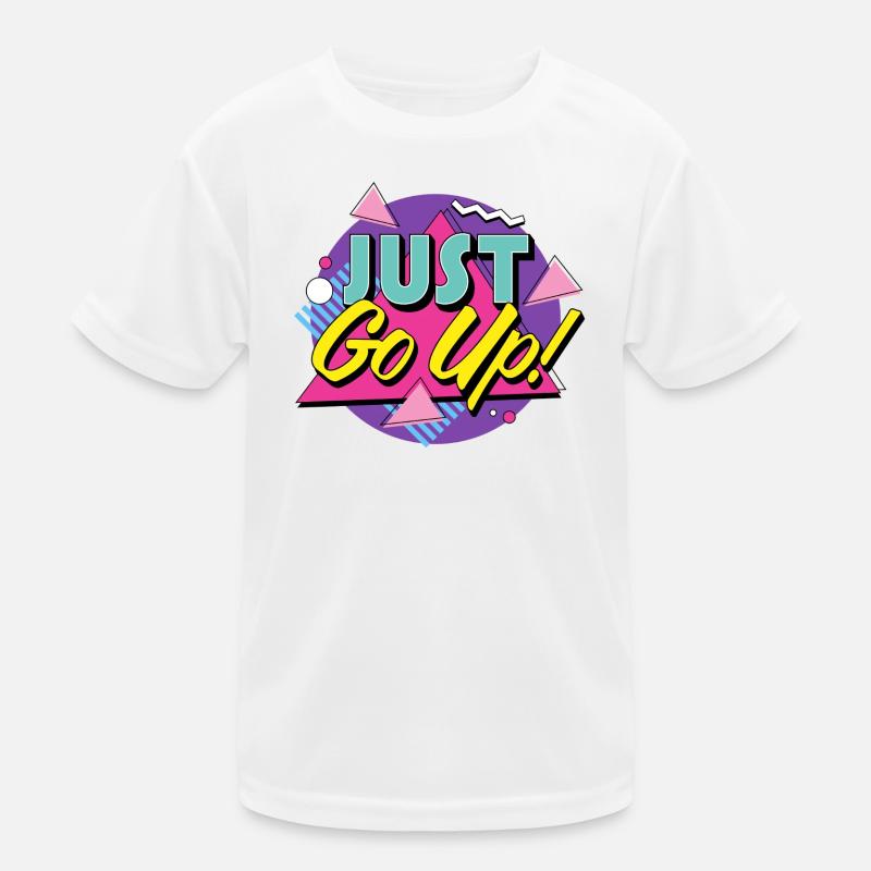 Just Go Up - Retro Climbing Kids Functional T-Shirt