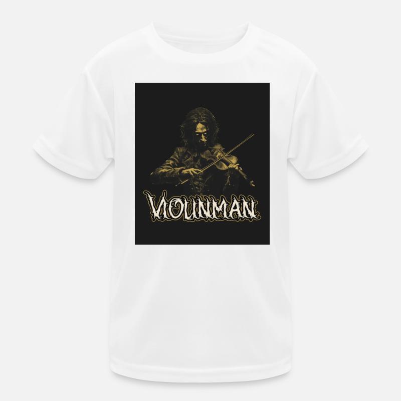 Violinman Dunkle Geigenkraft Kinder Funktions-T-Shirt