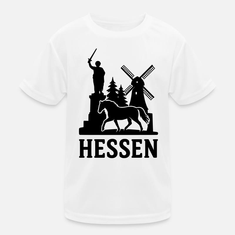 hessen silhouette Kinder Funktions-T-Shirt