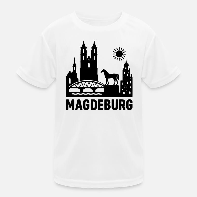 Magdeburg Silhouette Kids Functional T-Shirt