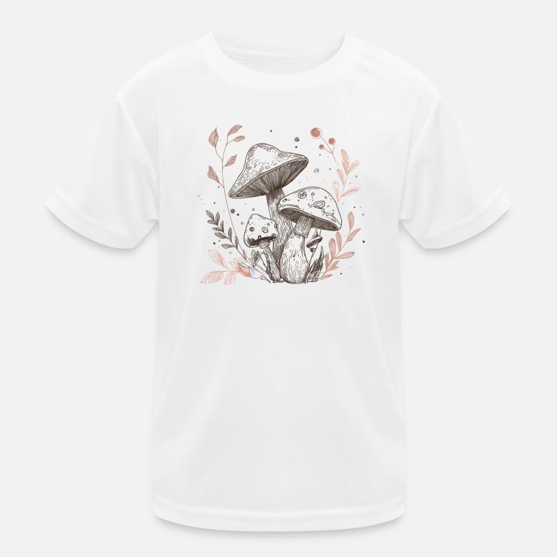 champignon, ramasseur de champignons, cueillette T-shirt sport Enfant