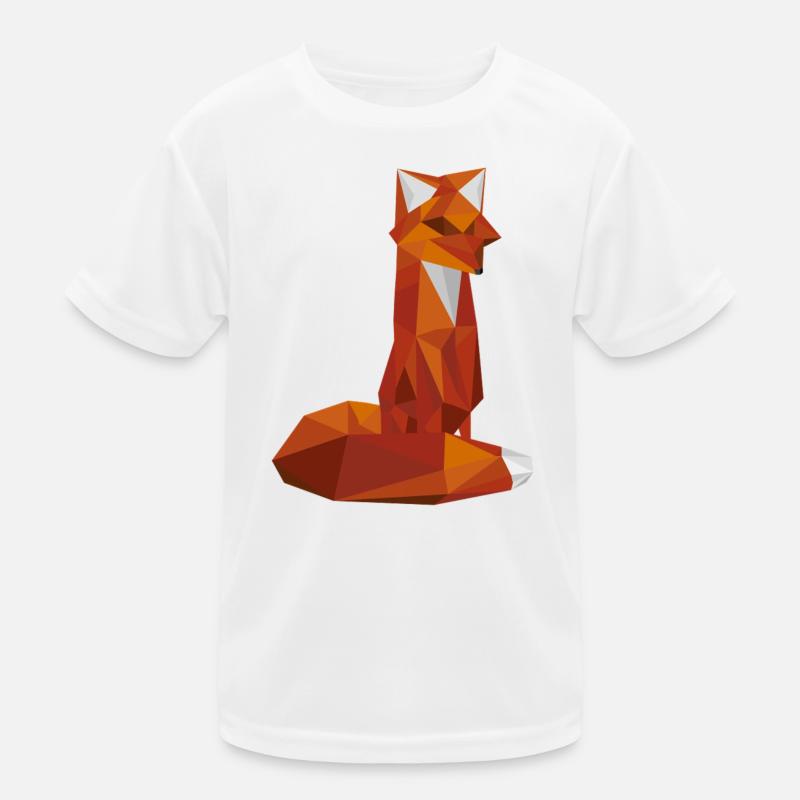 Fuchs - Kinder Funktions-T-Shirt - Weiß