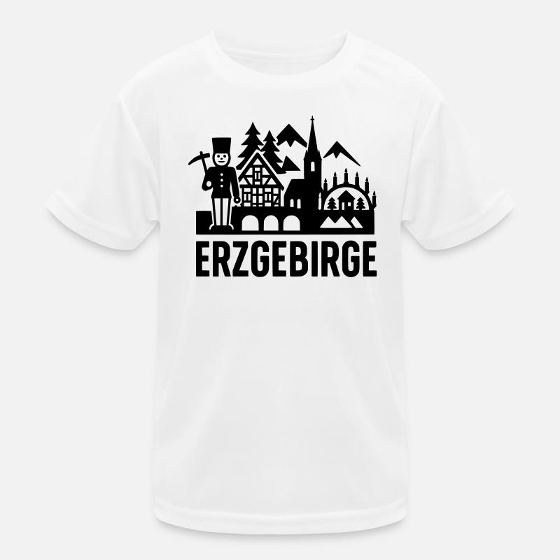 Typical Erzgebirge silhouette Kids Functional T-Shirt