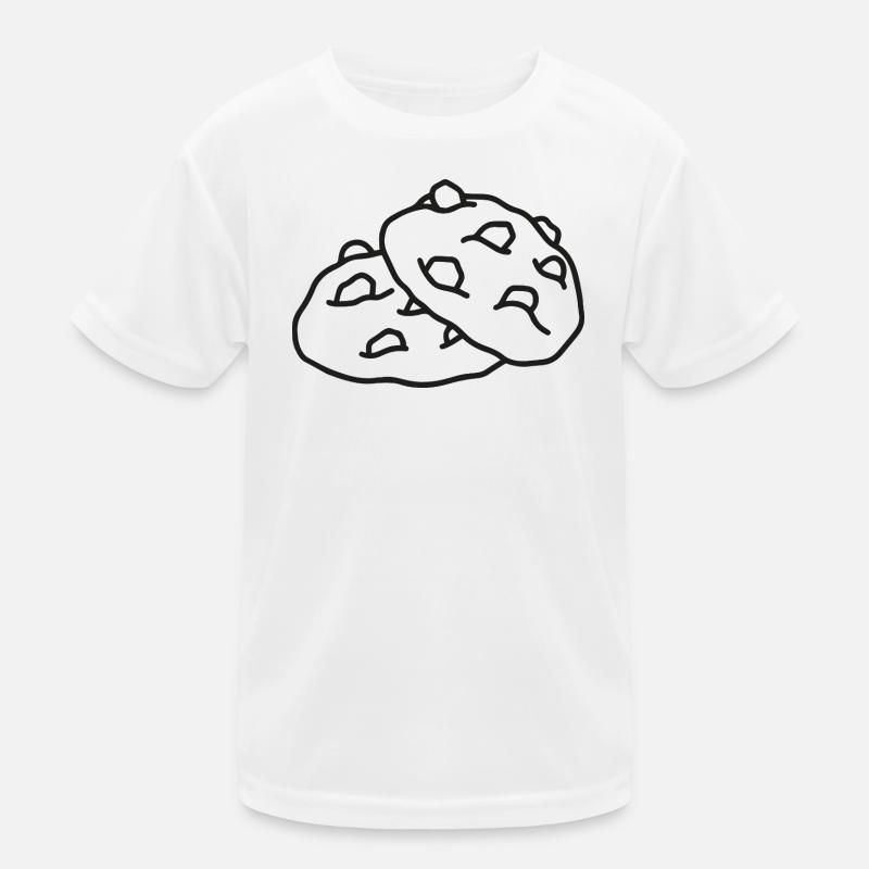 Croquis de biscuit au chocolat - Design minimaliste mignon T-shirt sport Enfant