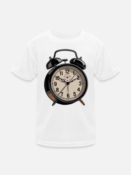 Réveille-matin - T-shirt sport Enfant - blanc - Devant