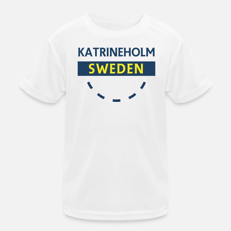 Katrineholm Sweden Badge Kids Functional T-Shirt