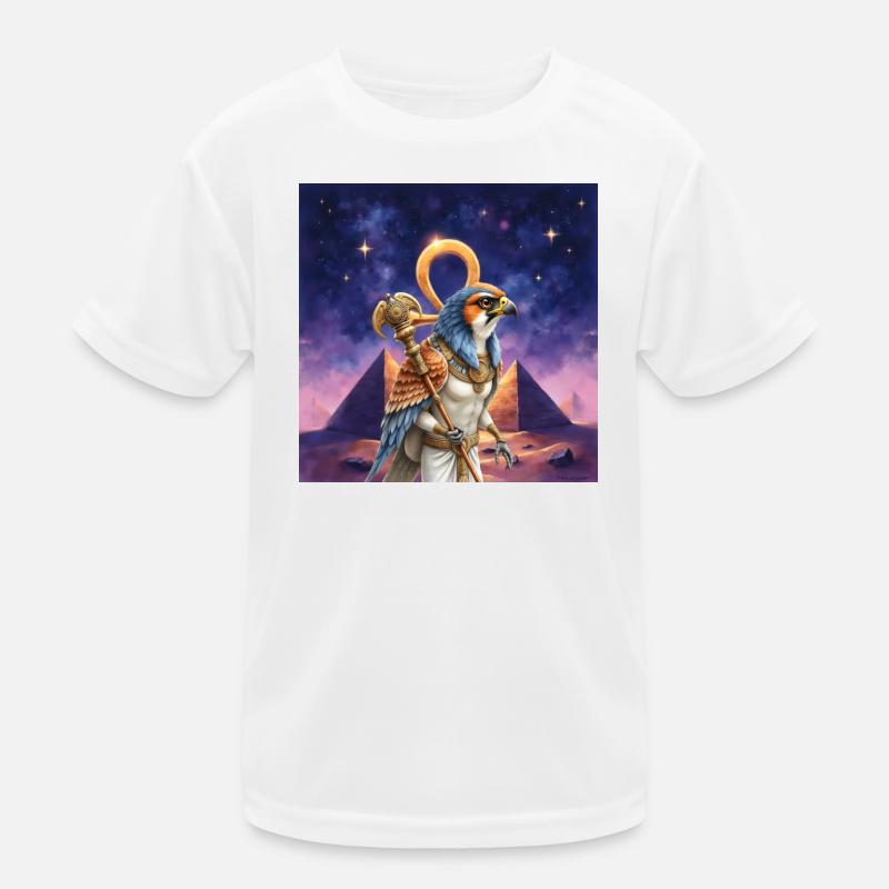 Pharao Krieger Vogel Kinder Funktions-T-Shirt