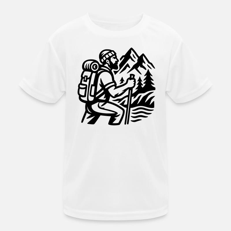 Hiker - Kids Functional T-Shirt - white