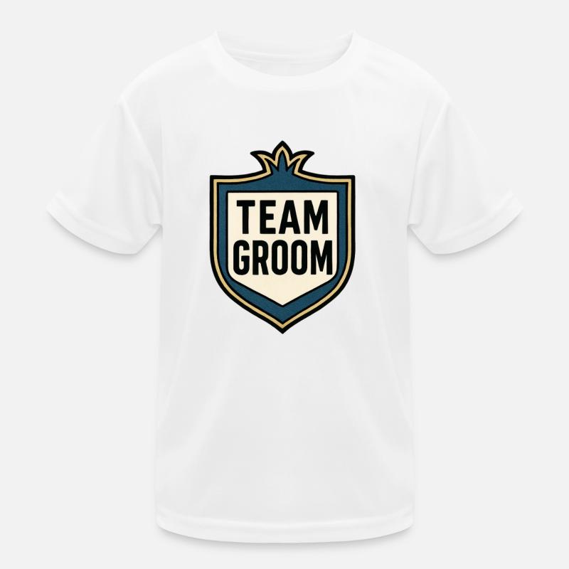 Team des Bräutigams - Junggesellenabschied - Hochzeit Kinder Funktions-T-Shirt