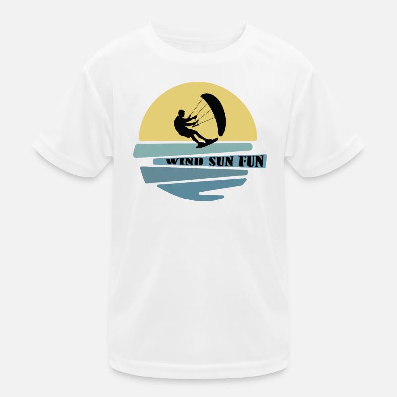 Vent Soleil Fun Kitesurfeur T-shirt sport Enfant