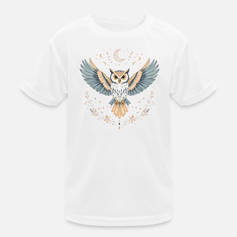 Boho Eule Kinder Funktions-T-Shirt