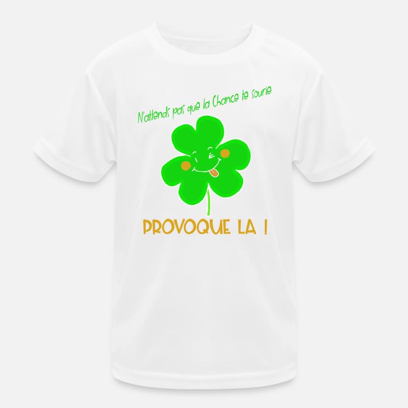 Clover Causes Merry Luck Kids Functional T-Shirt