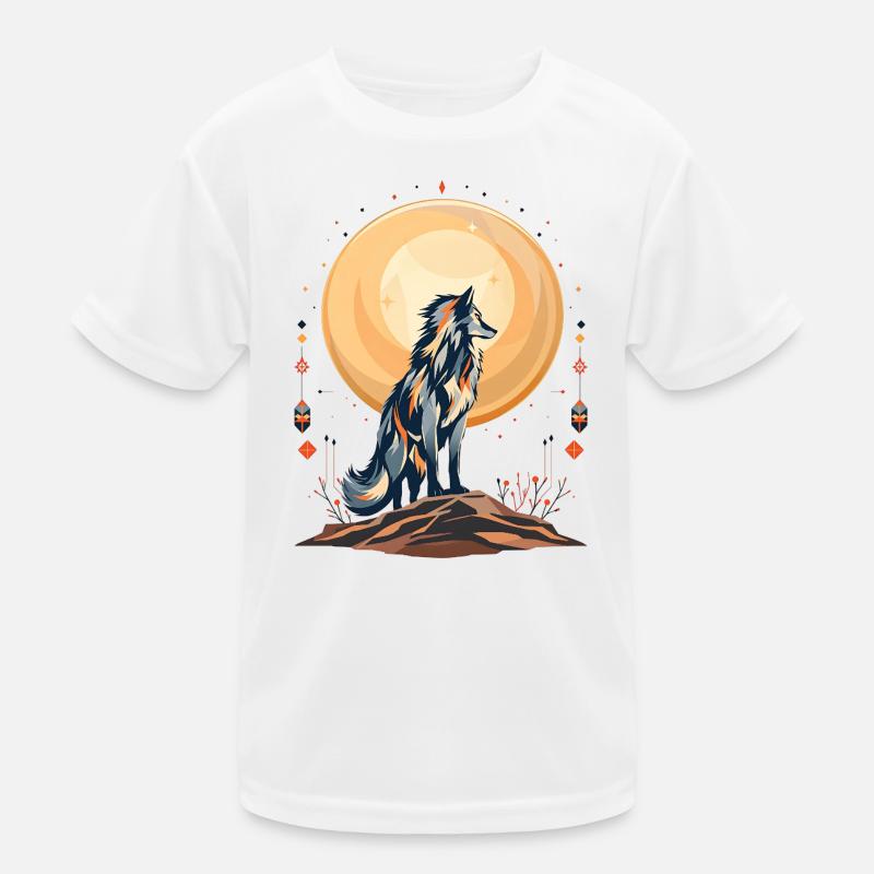 Boho Wolf Kids Functional T-Shirt