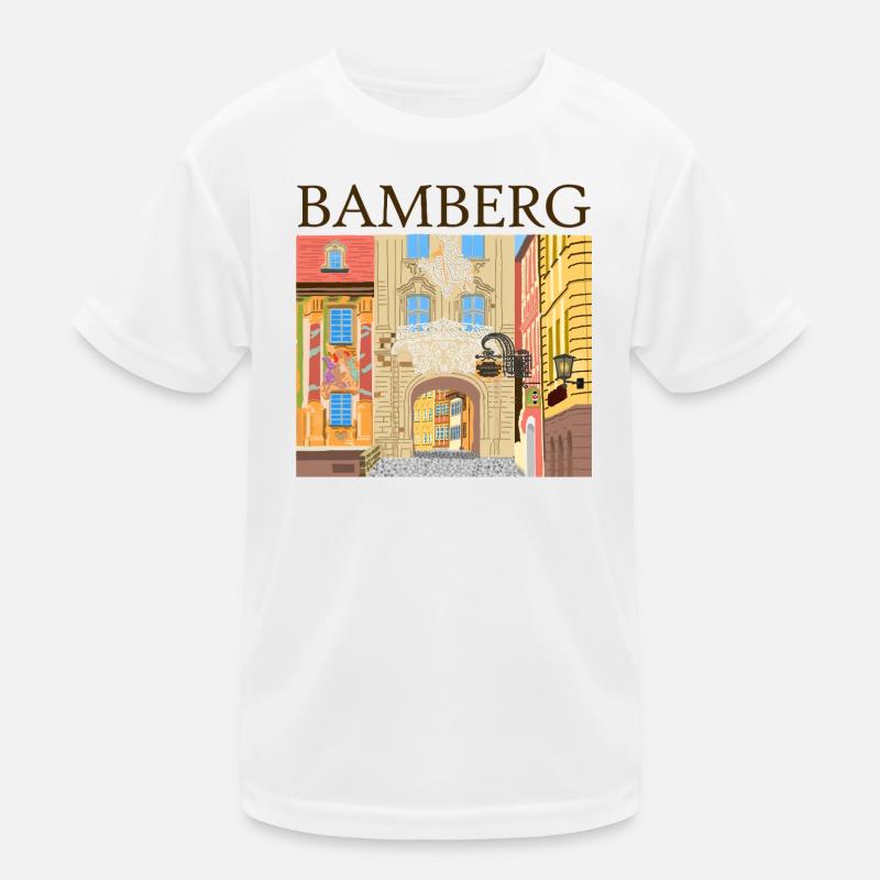 Bamberg, Bavière, Dessin à la main T-shirt sport Enfant