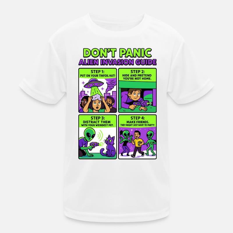 Alien Invasion Guide Kids Functional T-Shirt