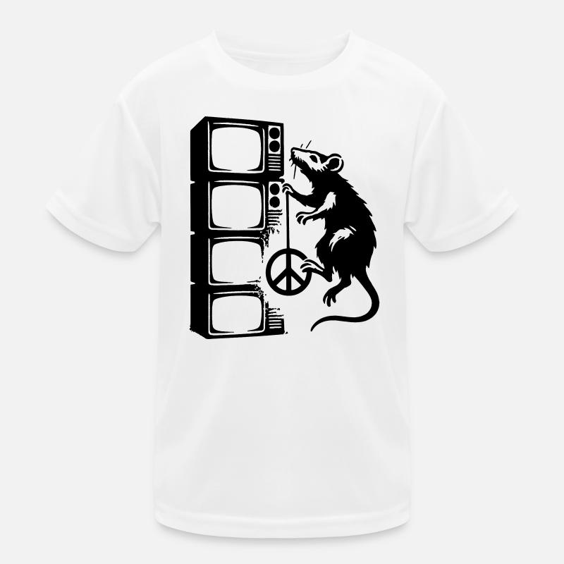 Ratte mit Bildschirm Kinder Funktions-T-Shirt