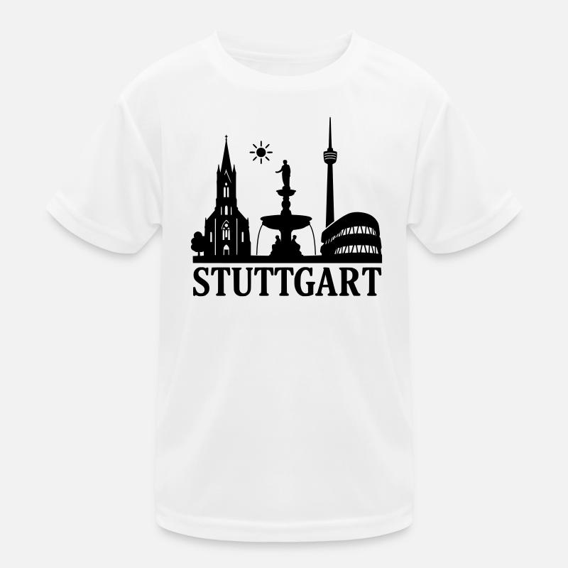stuttgart silhouette wahrzeichen Kinder Funktions-T-Shirt