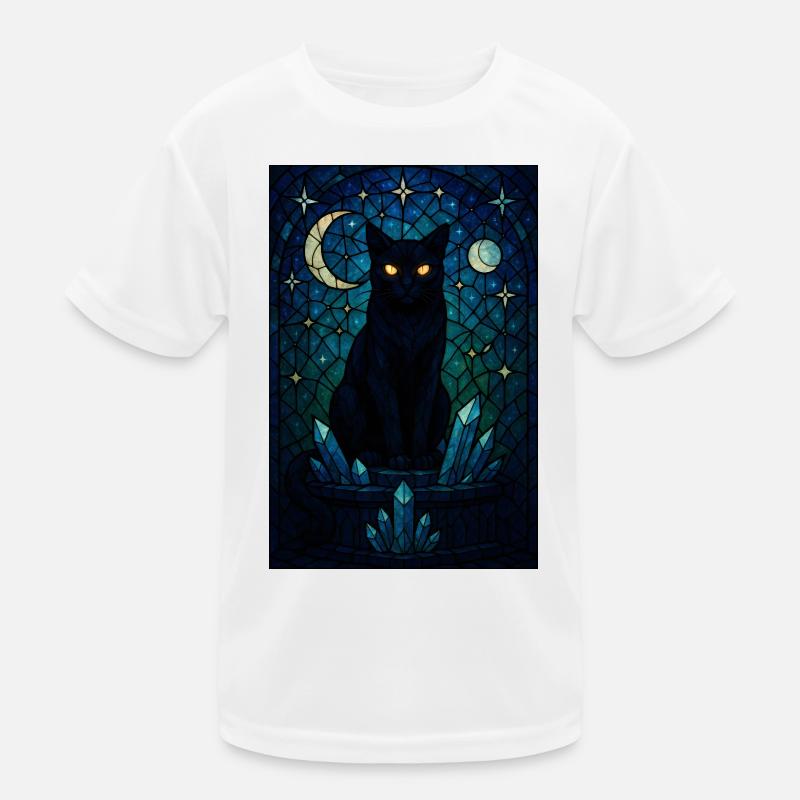 Prisme de cristal Midnight Cat T-shirt sport Enfant