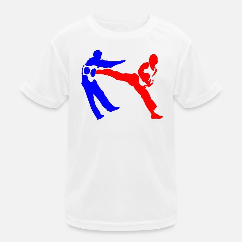 Combative silhouettes contrast Kids Functional T-Shirt