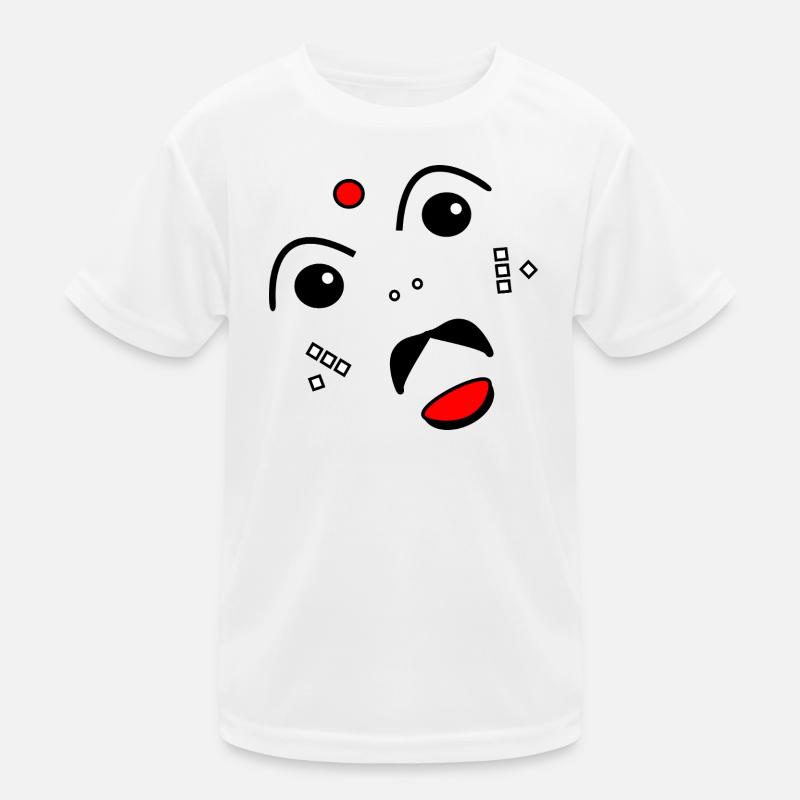 Face stylized Kids Functional T-Shirt