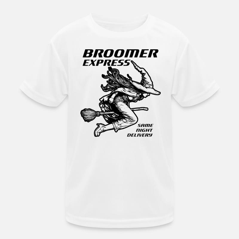 Witch Express Black Design Kids Functional T-Shirt