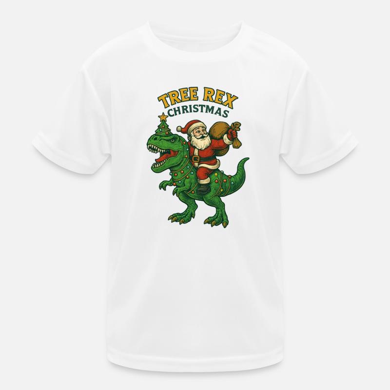 Noël – Tree Rex Weihnachten Kinder Funktions-T-Shirt