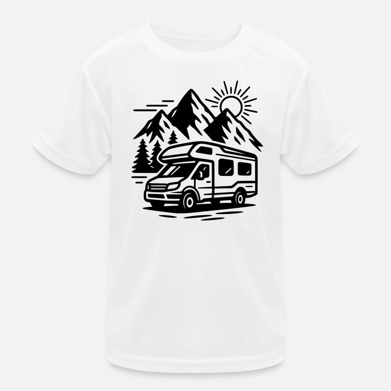 Wohnmobil Kinder Funktions-T-Shirt