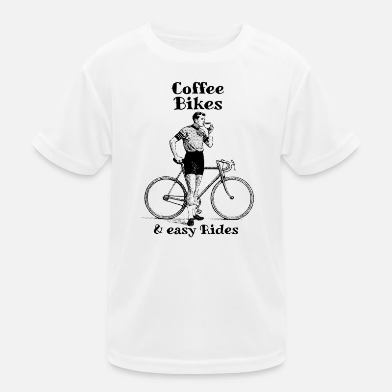Coffee Bikes and easy Rides Kinder Funktions-T-Shirt
