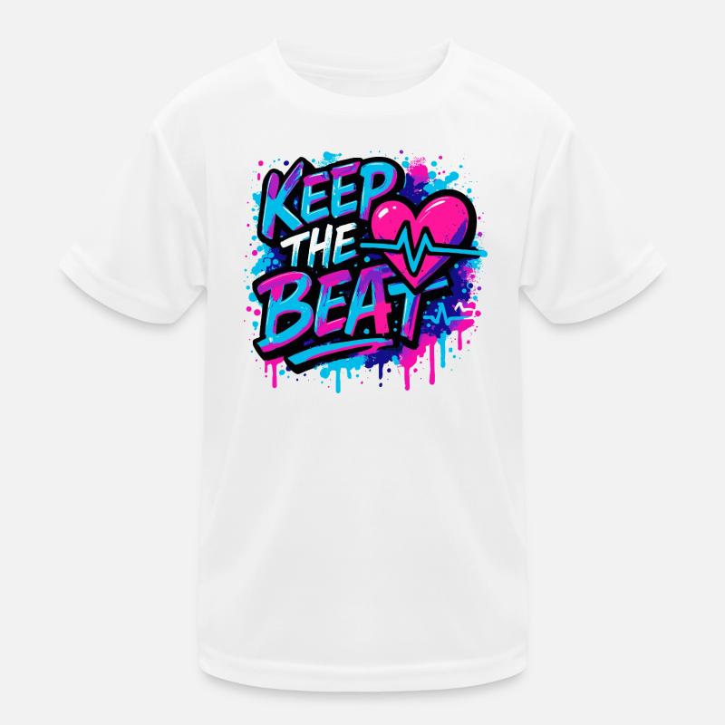 Keep the Beat – Music Design with Rhythm Feeling Kids Functional T-Shirt
