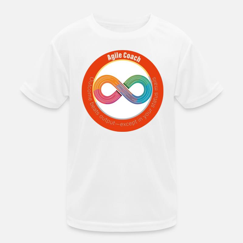 Agile Coach: Resultado vs Output Camiseta funcional para niños