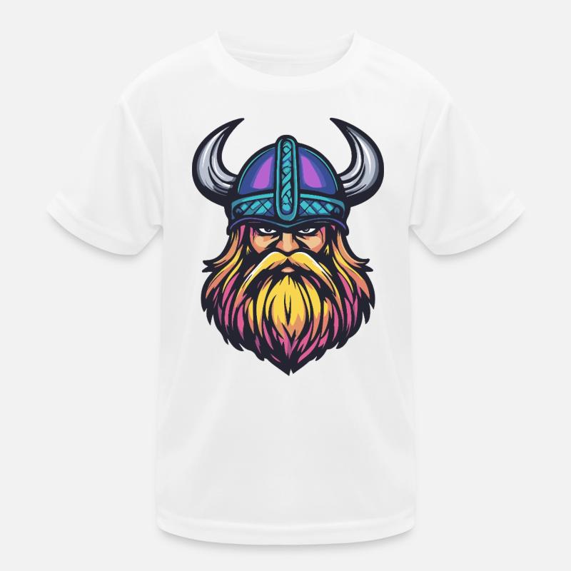 Wikinger Helm Kinder Funktions-T-Shirt